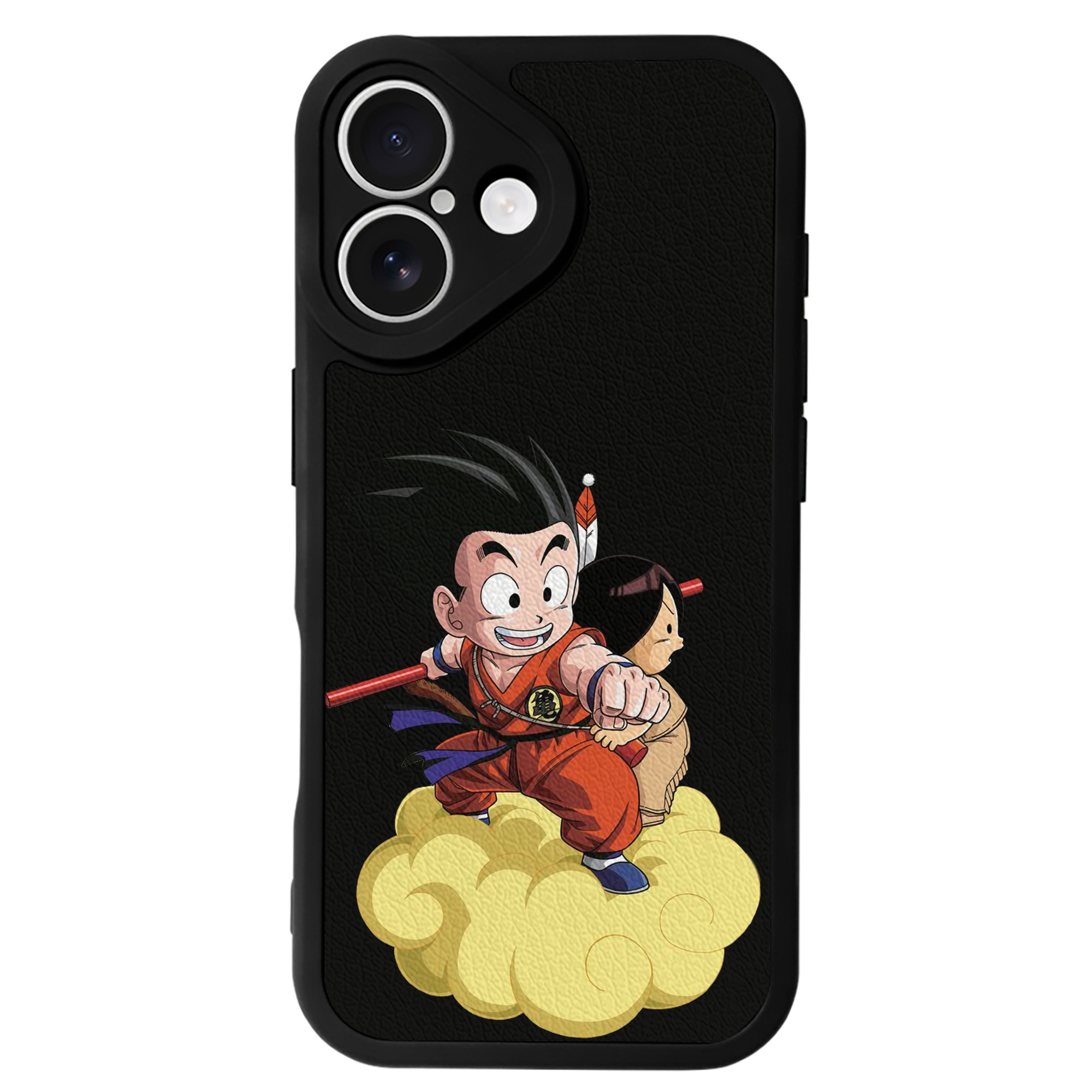 （画像用） ドラゴンボール 孫悟空（そん ごくう）Son Goku カカロット DRAGON BALL Kakarotto 【iPhone 16シリーズ対応】シリコンスマホケース（レザー調） 材質：シリコン